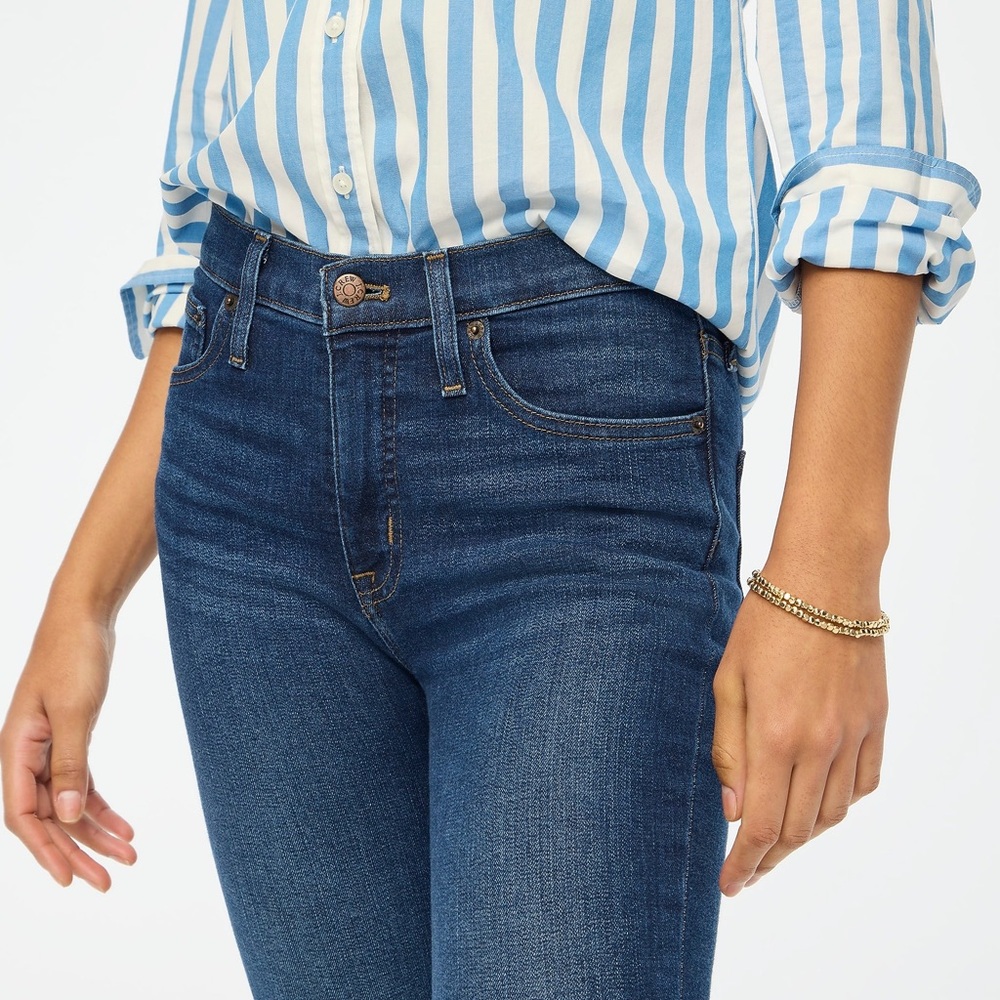J. Crew Factory Women's 9 Inch Mid-Rise Skinny Jean Classic Stretch
